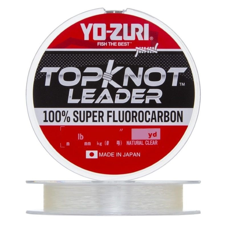 Флюорокарбон Yo-Zuri TOPKNOT LEADER FLUOROCARBON 100% 30YDS 0.235mm (natural clear) #1