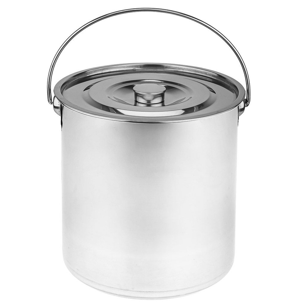 Ведро из нержавеющей стали 18л, д30,5см 30,7см, s0,4мм, металлическая ...