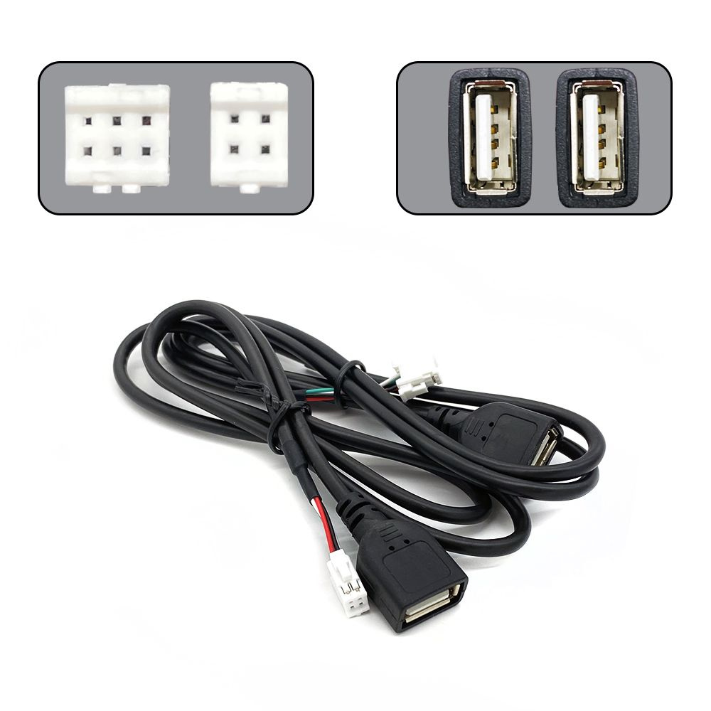 USB провод для Android-магнитол на 4 и 6 pin 2 штуки / ЮСБ кабель для ...