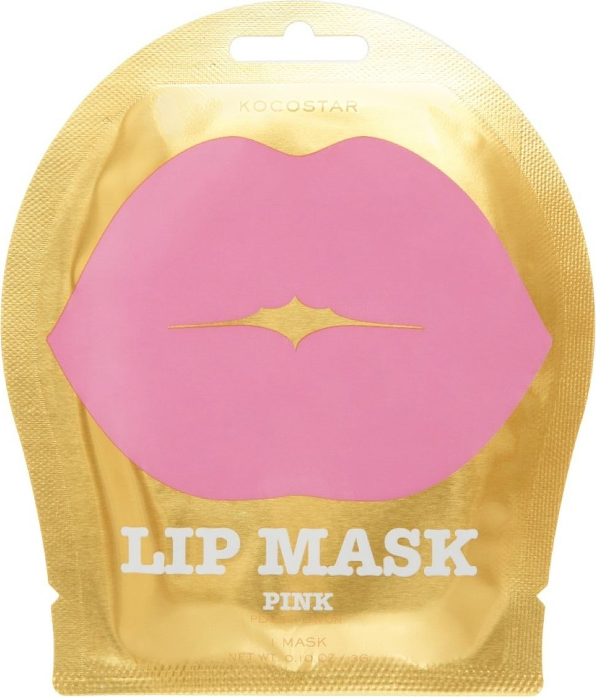 KOCOSTAR / Кокостар Pink Lip Mask Маска для губ гидрогелевая увлажняющая, для всех типов кожи, с экстрактом #1