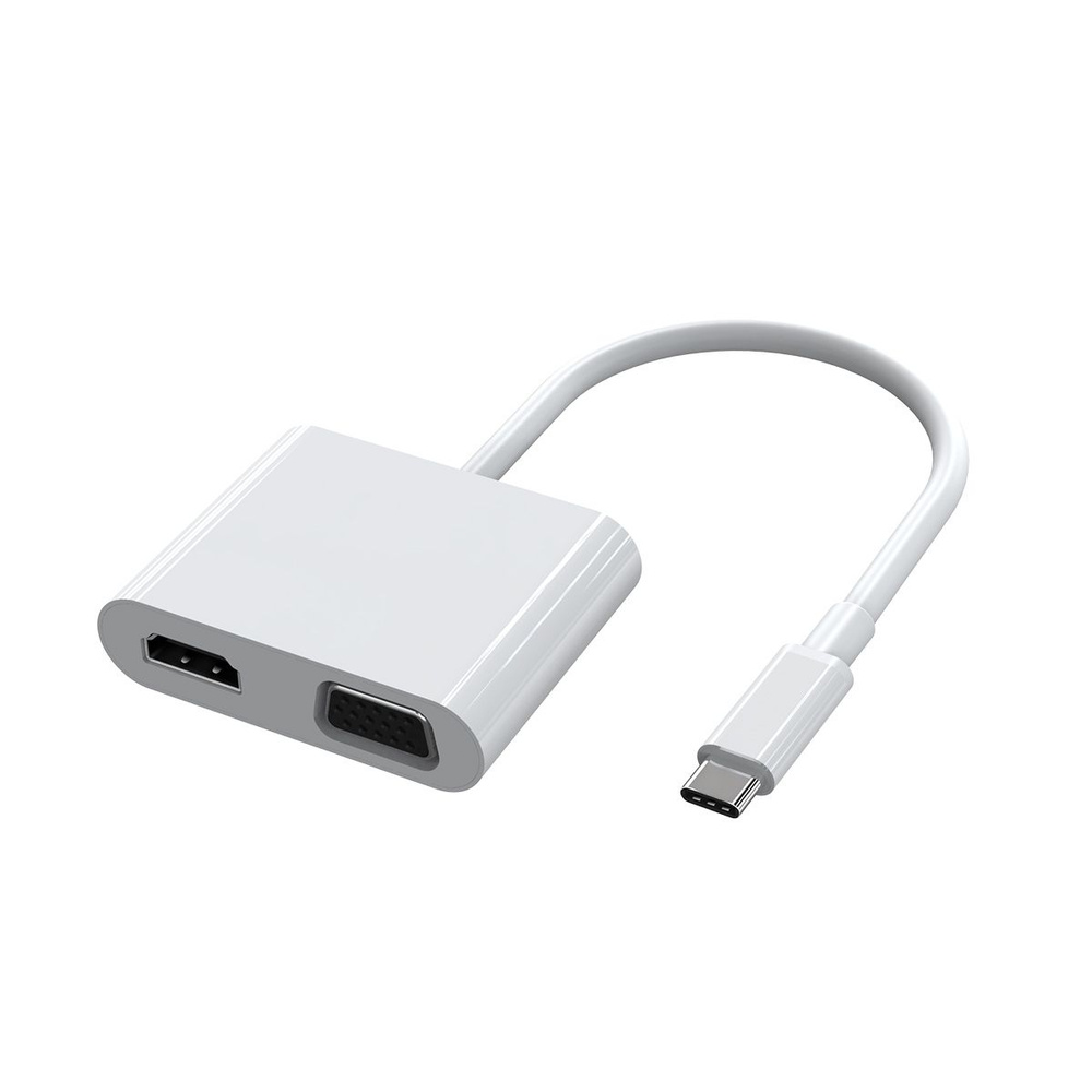 Многопортовый адаптер USB-концентратора 4 в 1 с зарядкой 100 Вт, HDMI 4K VGA для Windows Mac Ipad Pro #1