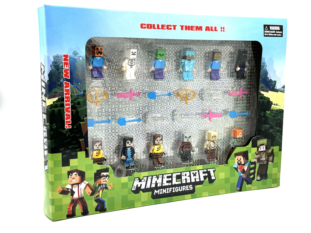 Набор Фигурки Майнкрафт / minecraft игрушка 24 элимента - купить с ...