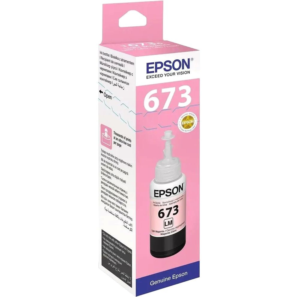 Чернила Epson 673 C13T673698 светло-пурпурные #1