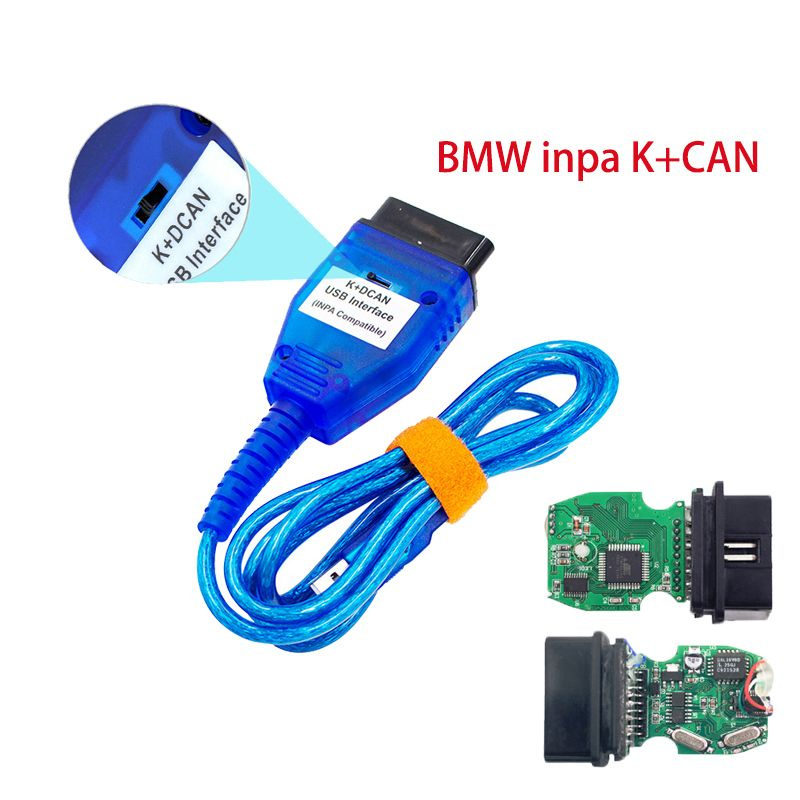 Полные чипы FT232RL для BMW INPA K + DCAN K + CAN K-Line SfEwitch Диагностический интерфейс FTDI OBD #1