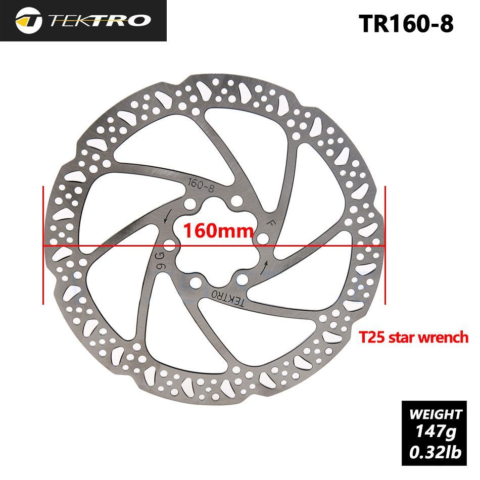 TEKTRO Велосипедные дисковые тормозные колодки Гидравлические роторы для велосипеда 160-24 180-24 203-24 #1
