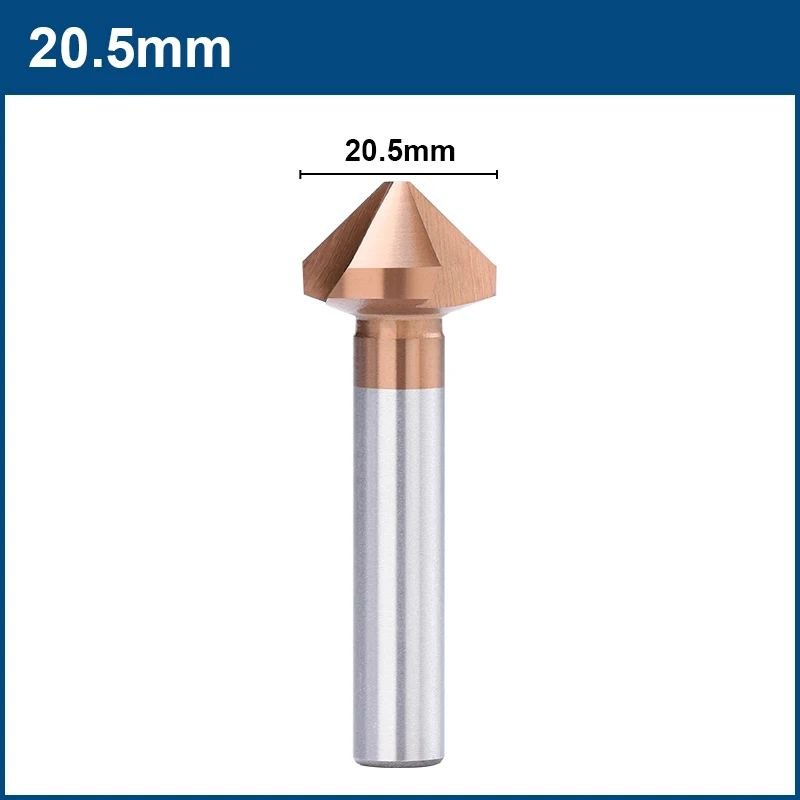 Зенковка конусная HSS 20,5 мм под М2, 90 градусов, покрытие TiCN  #1