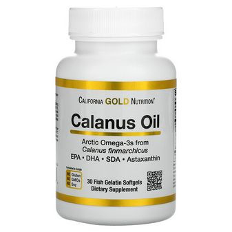 California Gold Nutrition Calanus Oil, Масло Калануса, 500мг 30 капсул ...