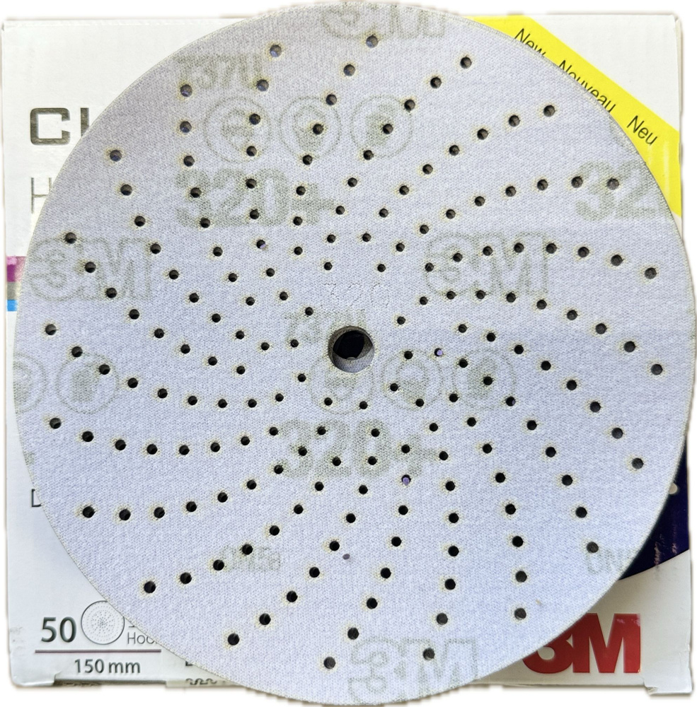 Абразивный шлифовальный круг 3M 737U Cubitron ll, Р320+, мультидырочный, 150мм, 3шт  #1
