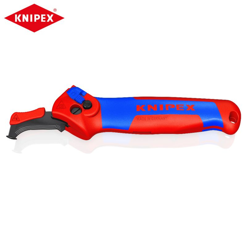 KNIPEX 16 50 145 SB Нож для снятия изоляции с направляющей колодкой Эргономичная удобная ручка  #1