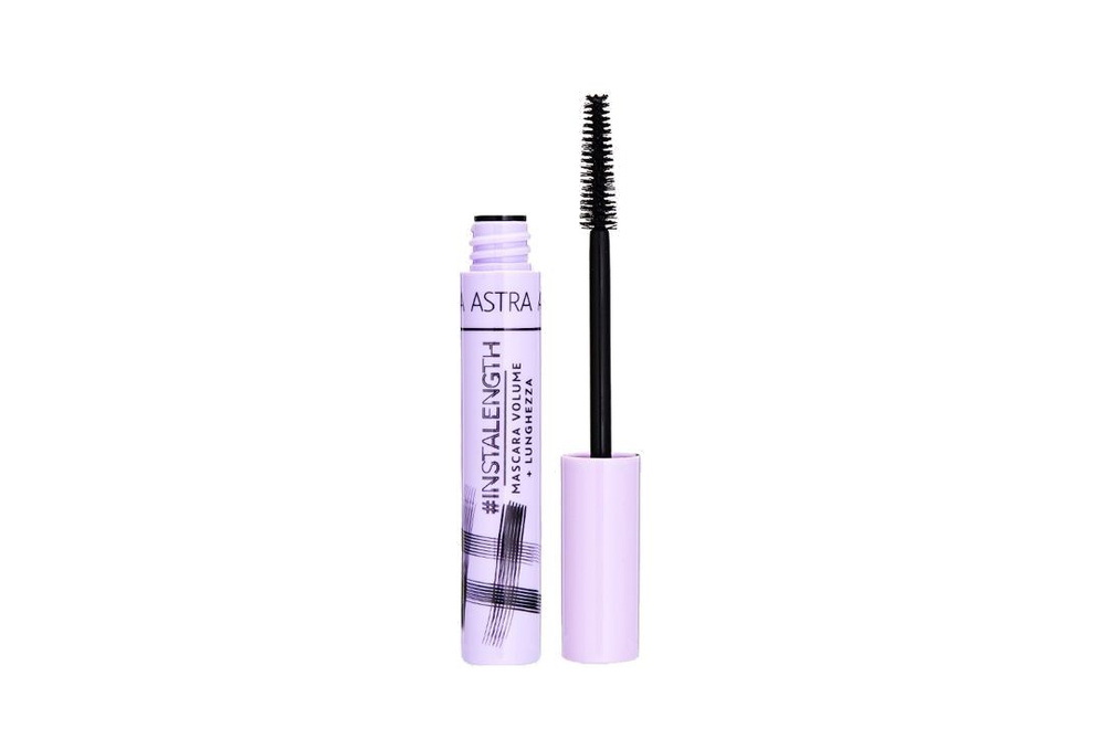 ТУШЬ ДЛЯ РЕСНИЦ ASTRA instalength mascara 01 черный, 10 мл #1