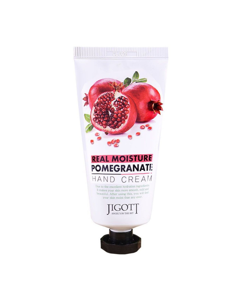 Jigott Крем для рук увлажняющий ГРАНАТ Real Moisture Pomegranate Hand Cream, 100 мл  #1