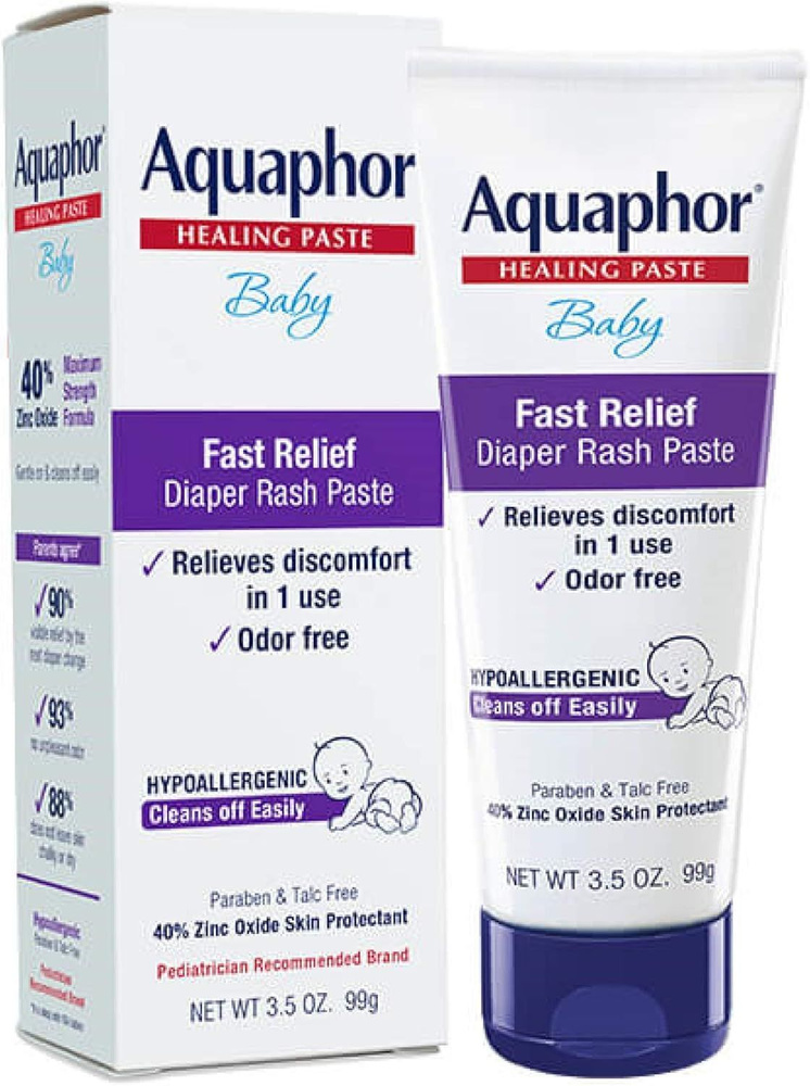 Aquaphor, Крем под подгузник от опрелостей с цинком, 98 гр #1