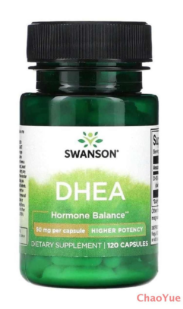 Swanson ДГЭА, DHEA, Hormone Balance, повышенная эффективность, 50 мг, 120 капсул ,ChaoYue  #1