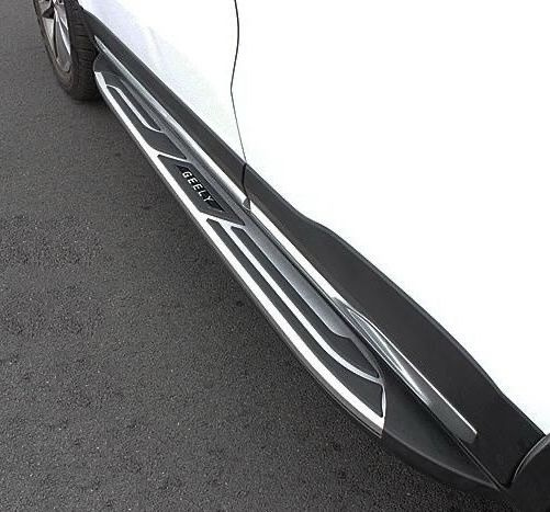 Пороги подножки на джили атлас про 2021- купить по низкой цене в ...