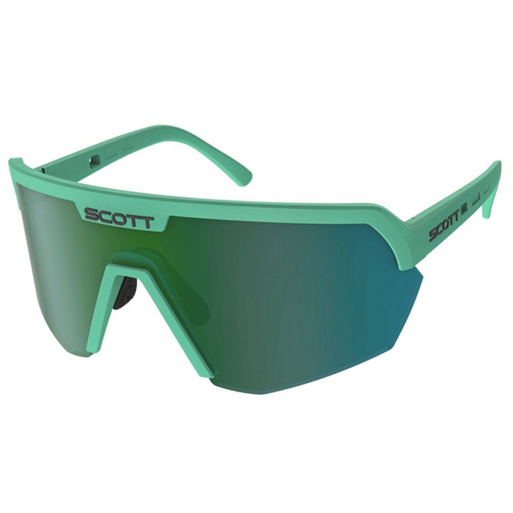 Очки спортивные велосипедные Sport Shield soft teal green/green chrome #1