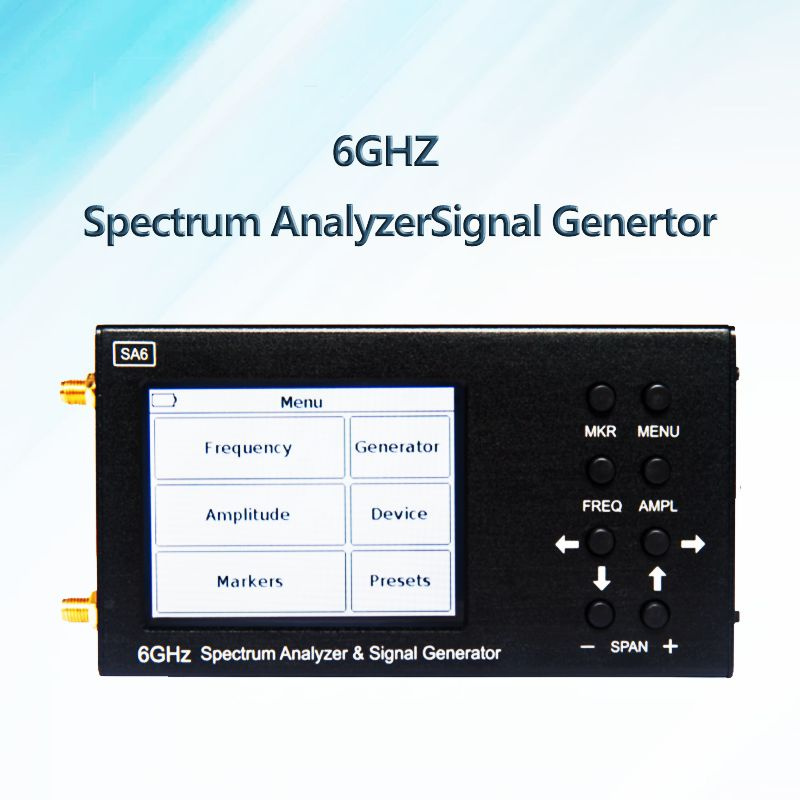 Ручной анализатор спектра SA6 6 ГГц, портативный анализатор частоты от 35 до 6200 МГц, встроенный генератор #1
