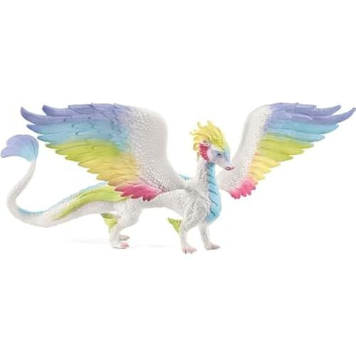 Schleich 70728 Радужный дракон Bayala, красочная фигурка дракона с размахом крыльев 30,2 см и подвижными #1