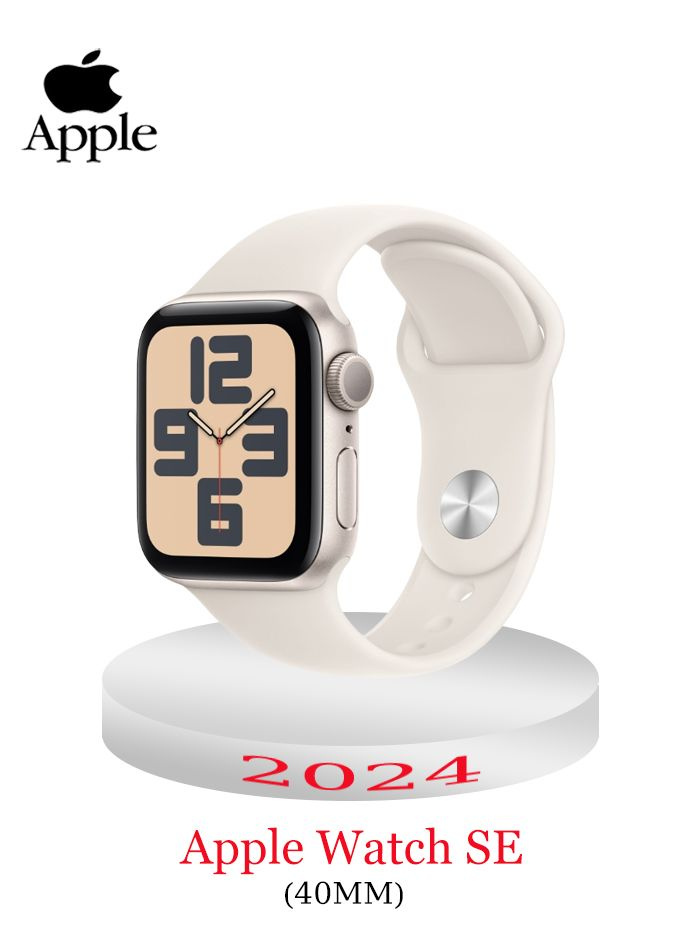 Apple Умные часы Apple watch SE（2024）новый оригинал не активирован, 40mm, звездного света  #1