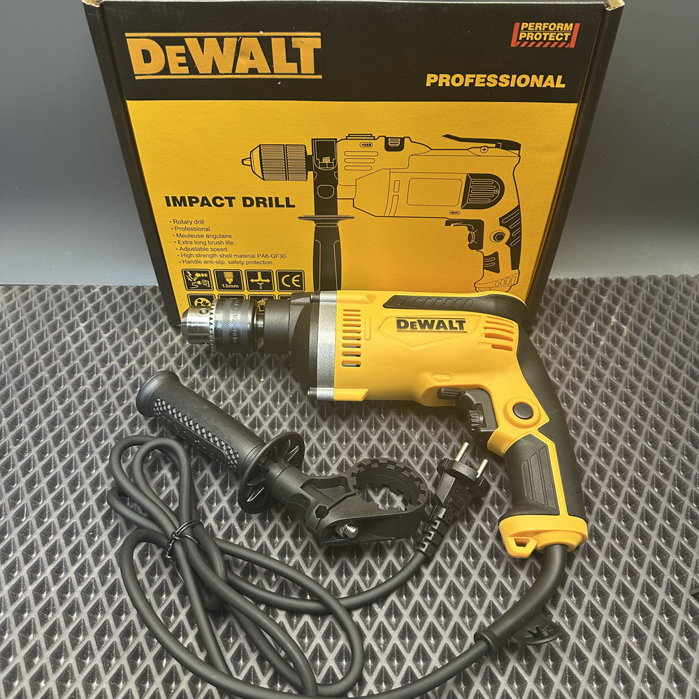 Дрель ударная DeWALT электрическая 1250 Вт DW2037 #1