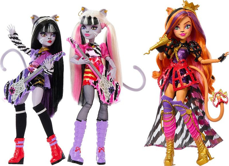 Эксклюзивный набор кошек Monster High the Hissfits Band Toralei