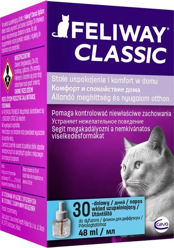 CEVA Feliway Classic феромон для коррекции поведения кошек, запасной флакон, 48 мл  #1