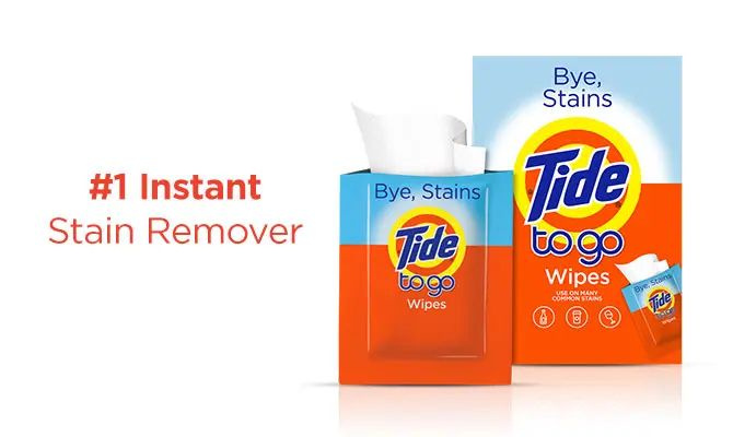 TIDE TO GO WiPES. Салфетки против больших пятен. 10 шт. США. #1