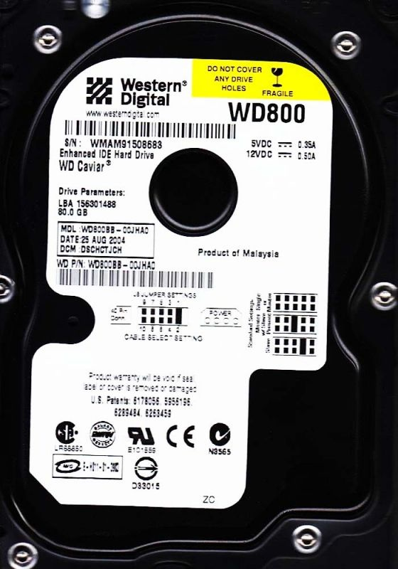 Western Digital 80 ГБ Внутренний жесткий диск (WD800BB)  #1