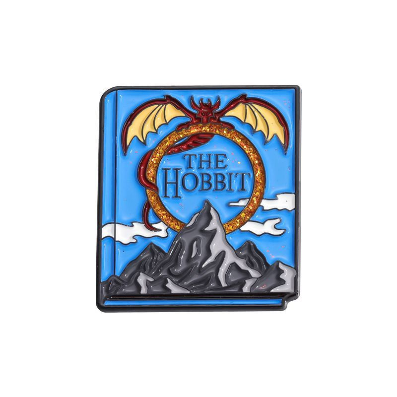 Значок металлический, пин на рюкзак и сумку - книга Хоббит / The Hobbit, Джон Р.Р. Толкин  #1