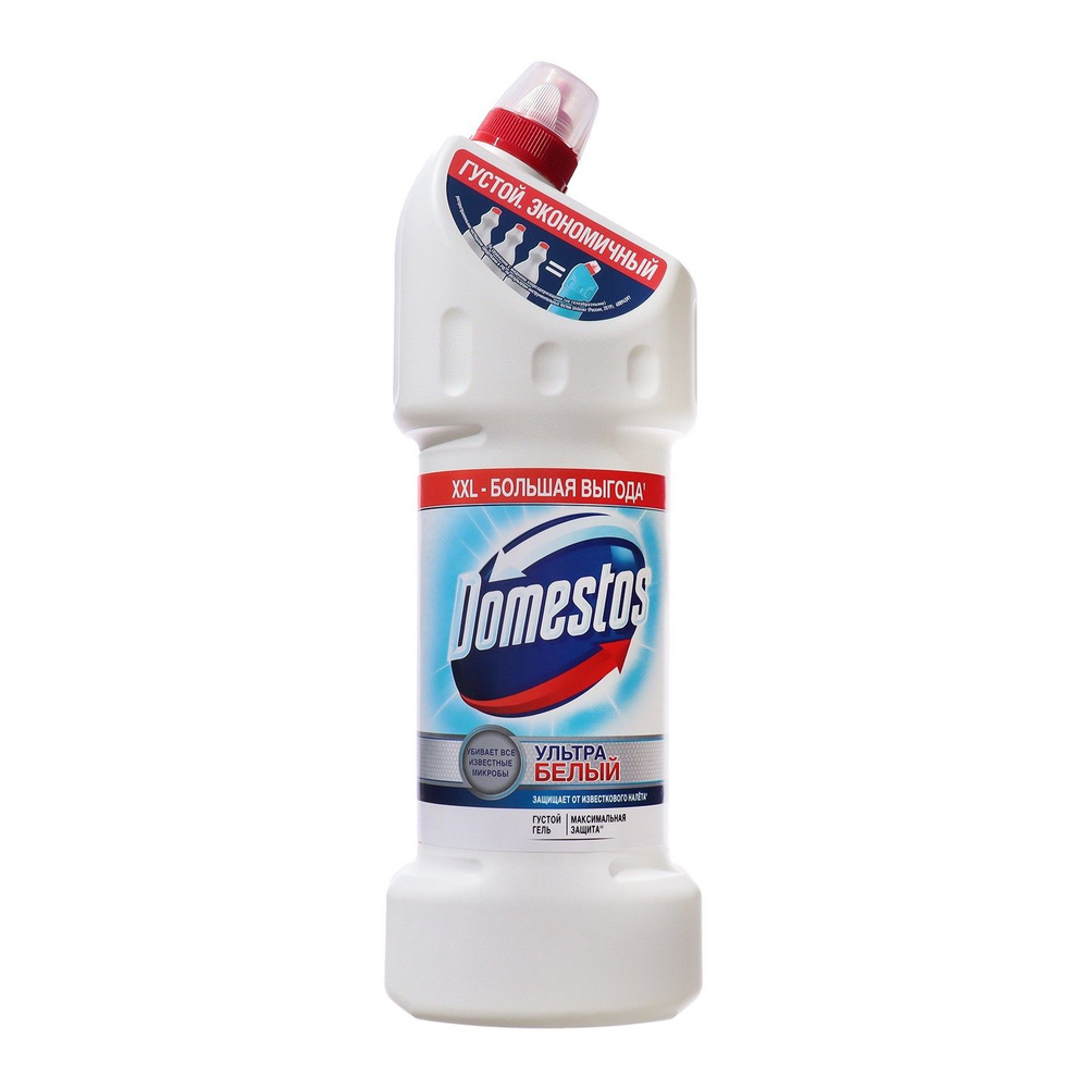 Чистящее средство для унитаза Domestos Ультра белый , 1,5 л #1