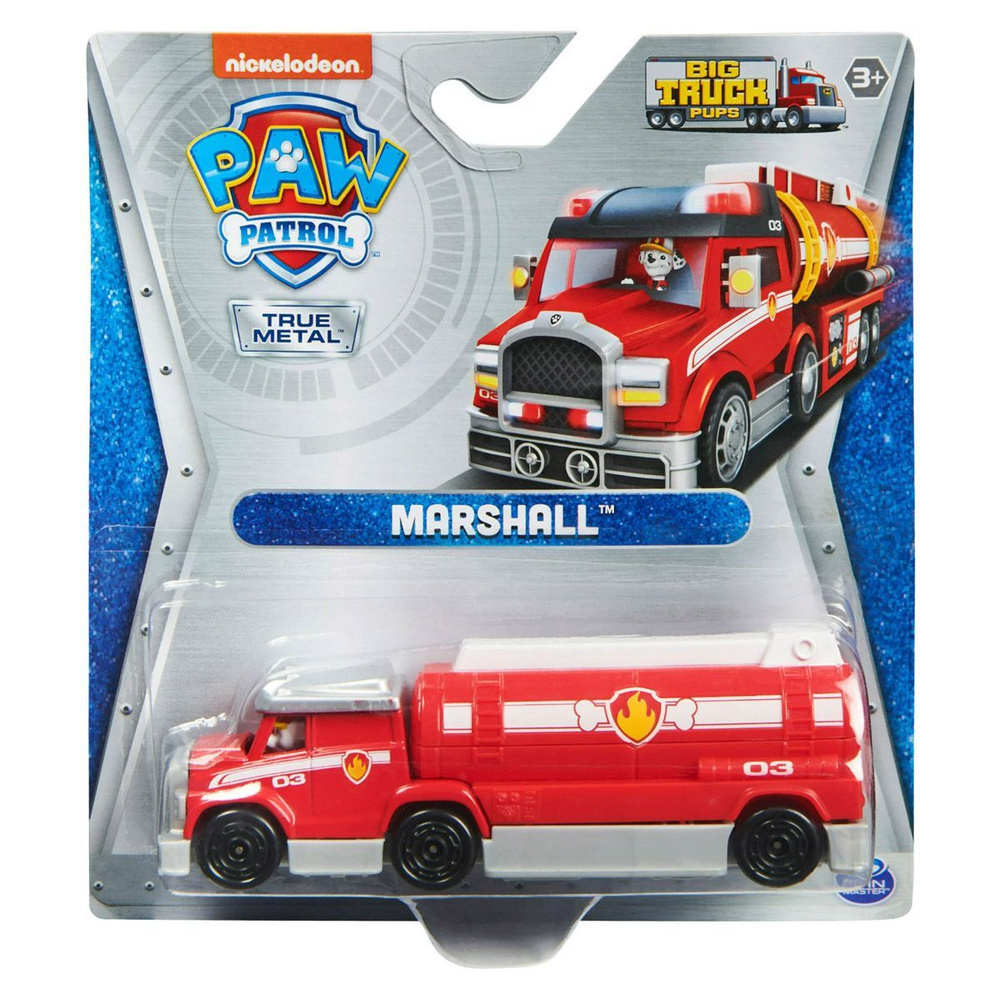 Машинка Paw Patrol True Metal Big Pup Trucks Marshall 20139897 #1