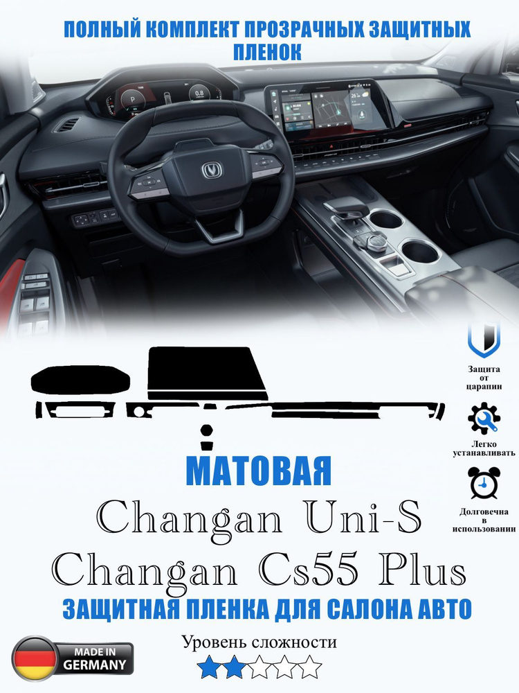 Защитная МАТОВАЯ пленка Changan Uni S / Cs55 Plus #1