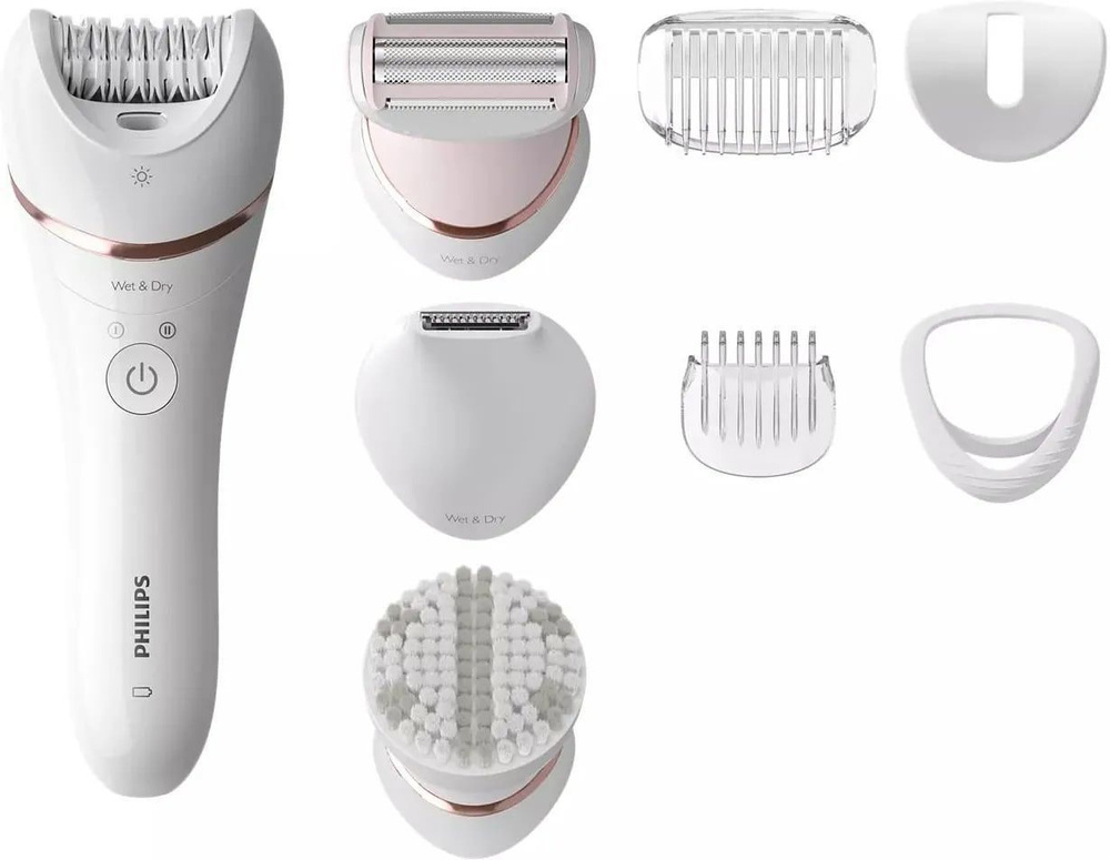 Эпилятор Philips BRE735 Epilator Series 8000, белый #1