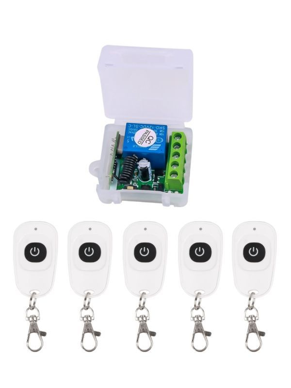 Радиоуправляемое реле 433МГц 12V 10A+ 5 радио пульт #1