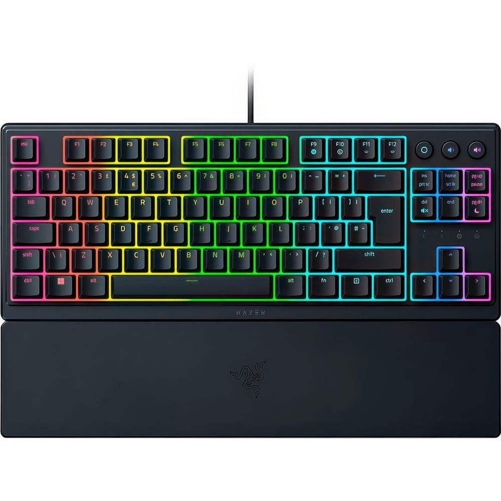 Клавиатура проводная Razer Ornata V3 Tenkeyless RZ03-04881600-R3R1, компактная, 87 клавиш, черная  #1