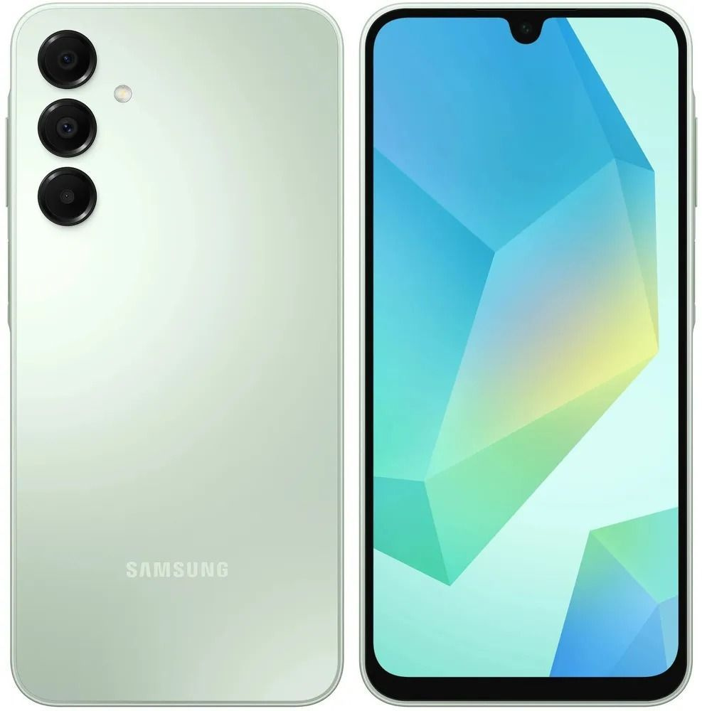 Samsung Смартфон Galaxy A16 (CAU) 4/128 ГБ, Nano-SIM, светло-зеленый #1