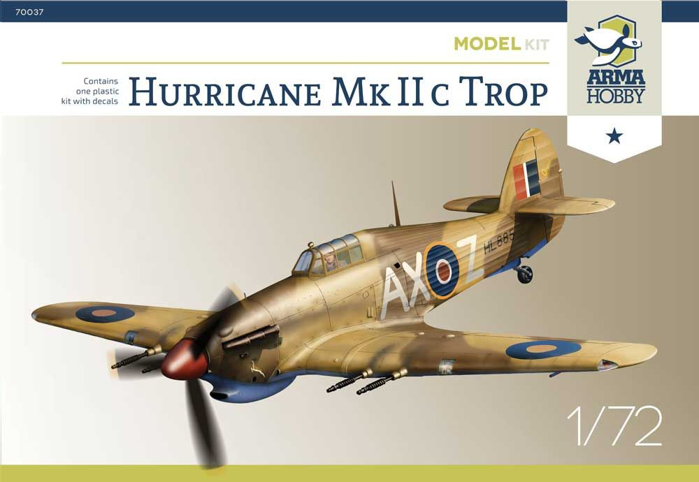 Сборная модель 1/72 Hawker Hurricane Mk.IIc trop (Arma Hobby) #1