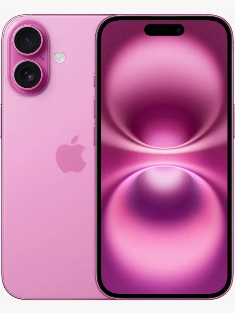 Apple Смартфон iPhone 16 8/256 ГБ, Nano-SIM, eSIM, розовый #1