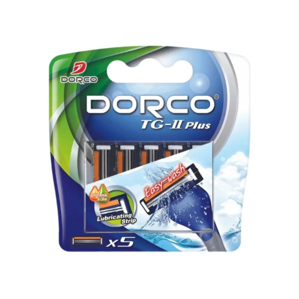 Dorco TG-II Plus сменные кассеты с 2 лезвиями 5шт #1