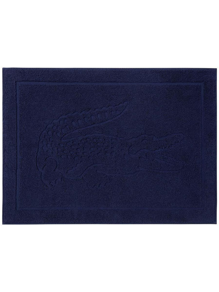 Коврик для ванной Lacoste махровый, плотного плетения 55х80 см, 800 г/м2. 100% органический хлопок. Амортизация #1