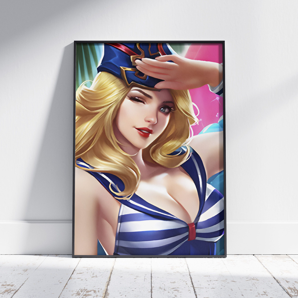 Плакат на стену для интерьера Mobile Legends Bang Bang (Фрэя 5) - Постер по игре Мобайл Легендс формата #1