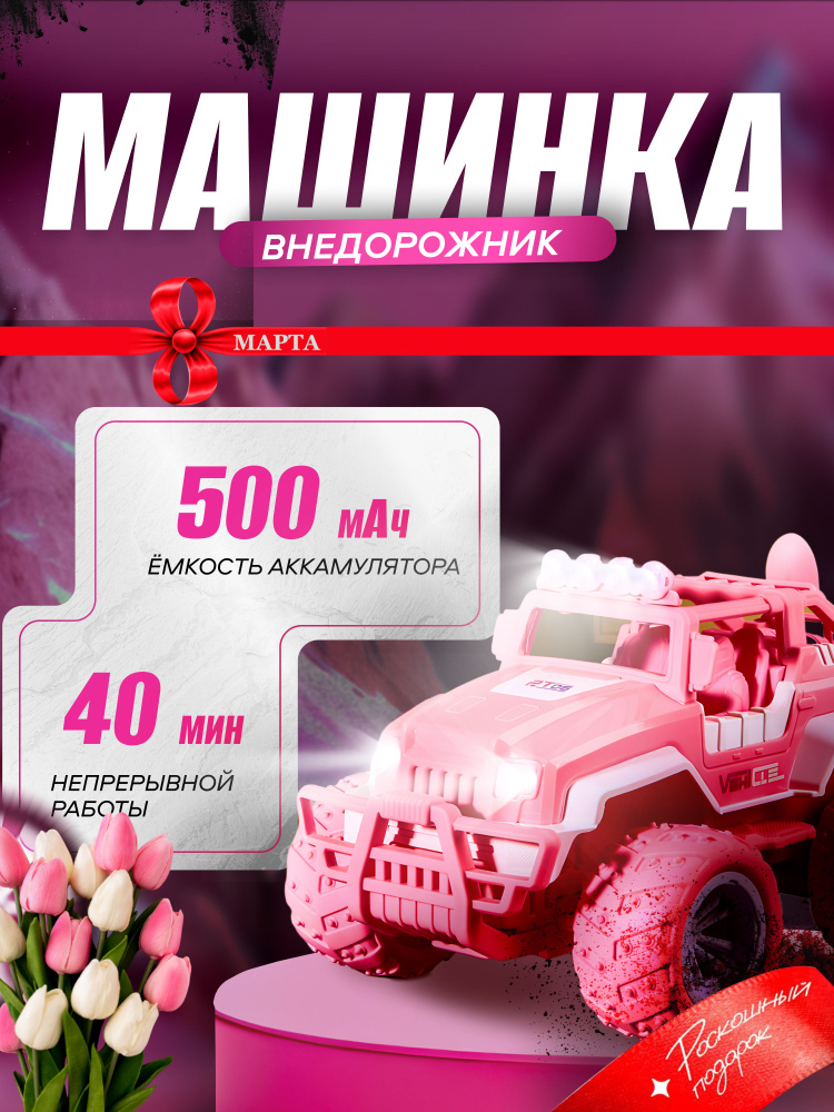 Машинка на пульте управления для девочек / Внедорожник на ...