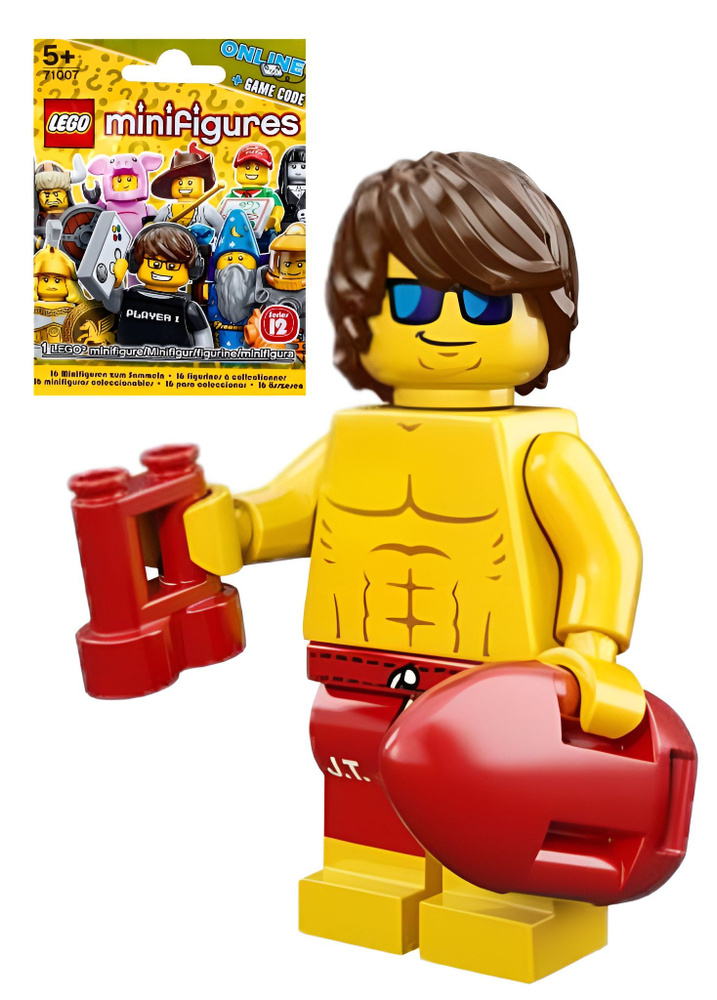 Минифигурка LEGO 71007-7 Спасатель Lifeguard, Series 12 купить на OZON ...