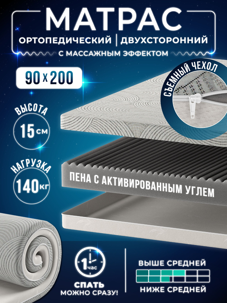 AMI MEBEL Матрас, Беспружинный, 90х200 см #1