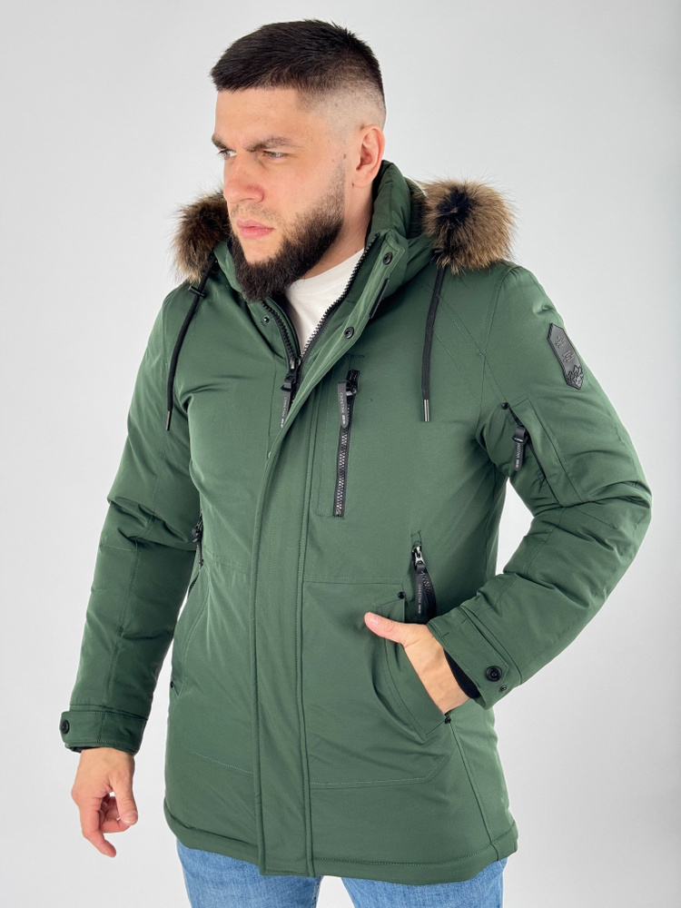 Куртка Куртка мужская зимняя с капюшоном аляска парка -30 #1