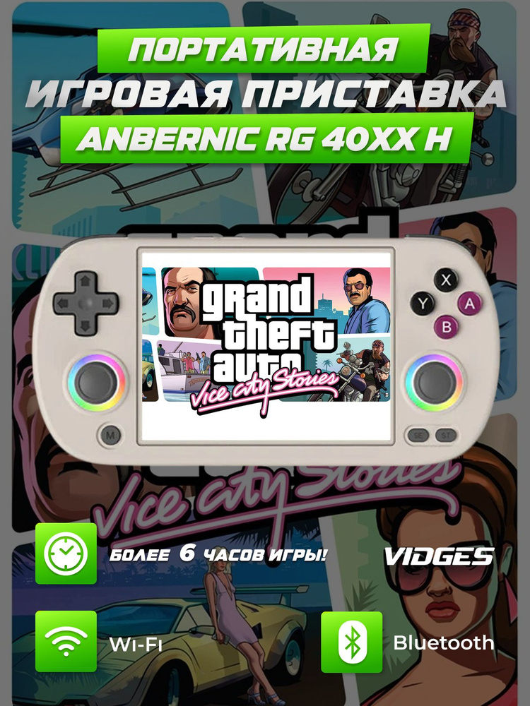 Портативная игровая приставка Anbernic RG40XX H для игр PSP, PS1