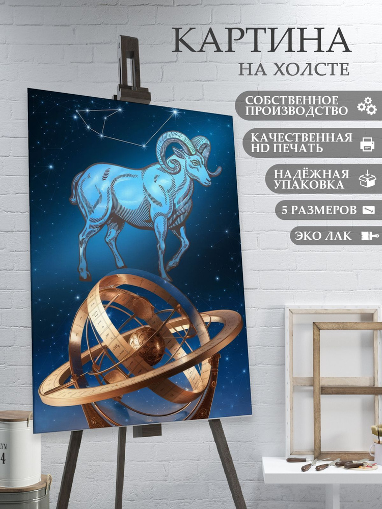 Картина на холсте Знаки зодиака Козерог (12) 30х40 см #1