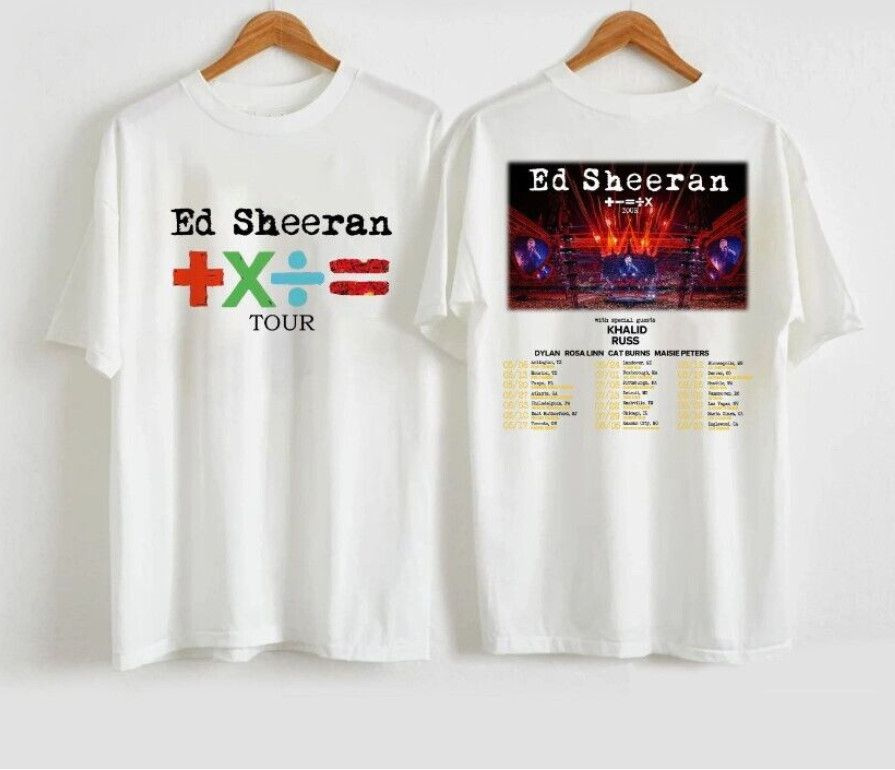 Футболка Футболка Ed Sheeran 2023 Tour Double Side Trending Unisex Shirt 1 шт #1