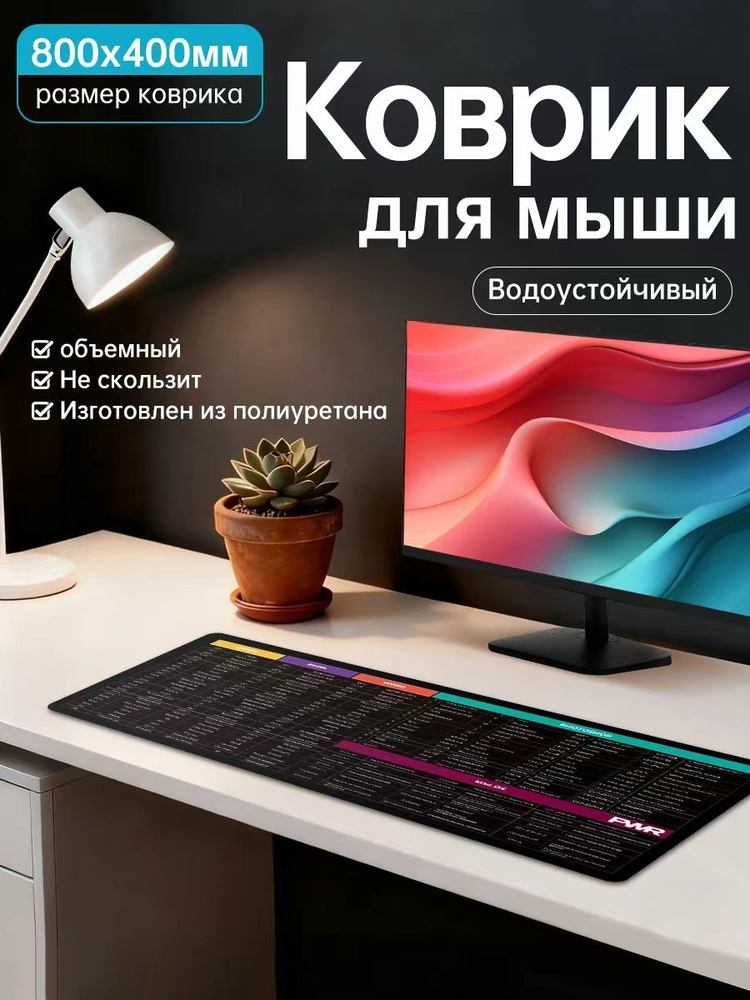 PWR Коврик для мышки, XXXL, черный матовый #1