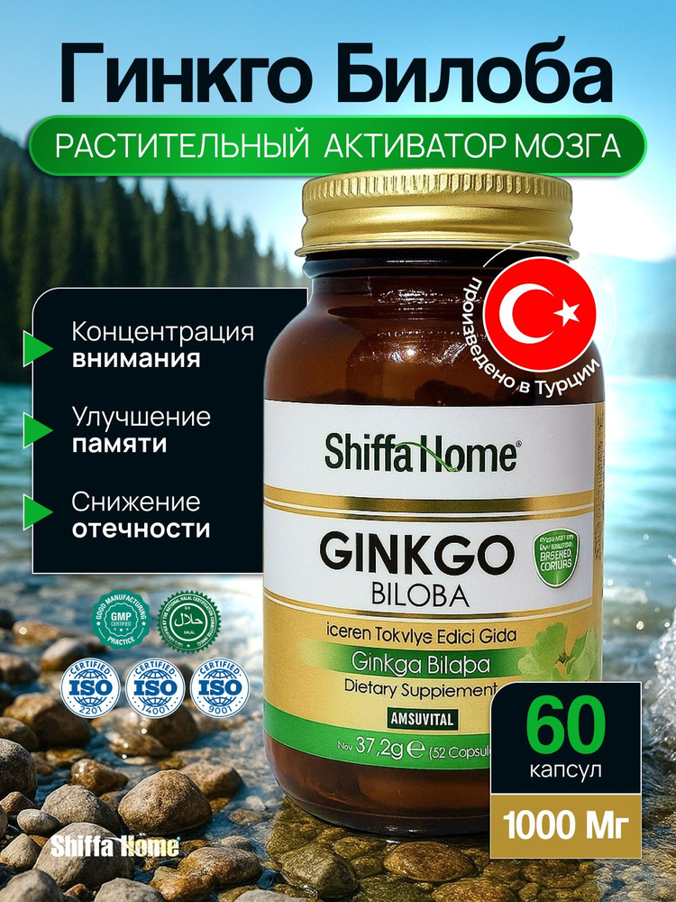 Гинкго билоба для мозга и сосудов 1000 мг турция SHIFFA HOME #1