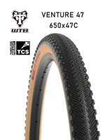 Покрышка бескамерная 650x47C WTB Venture Road Plus TCS tire (tan
